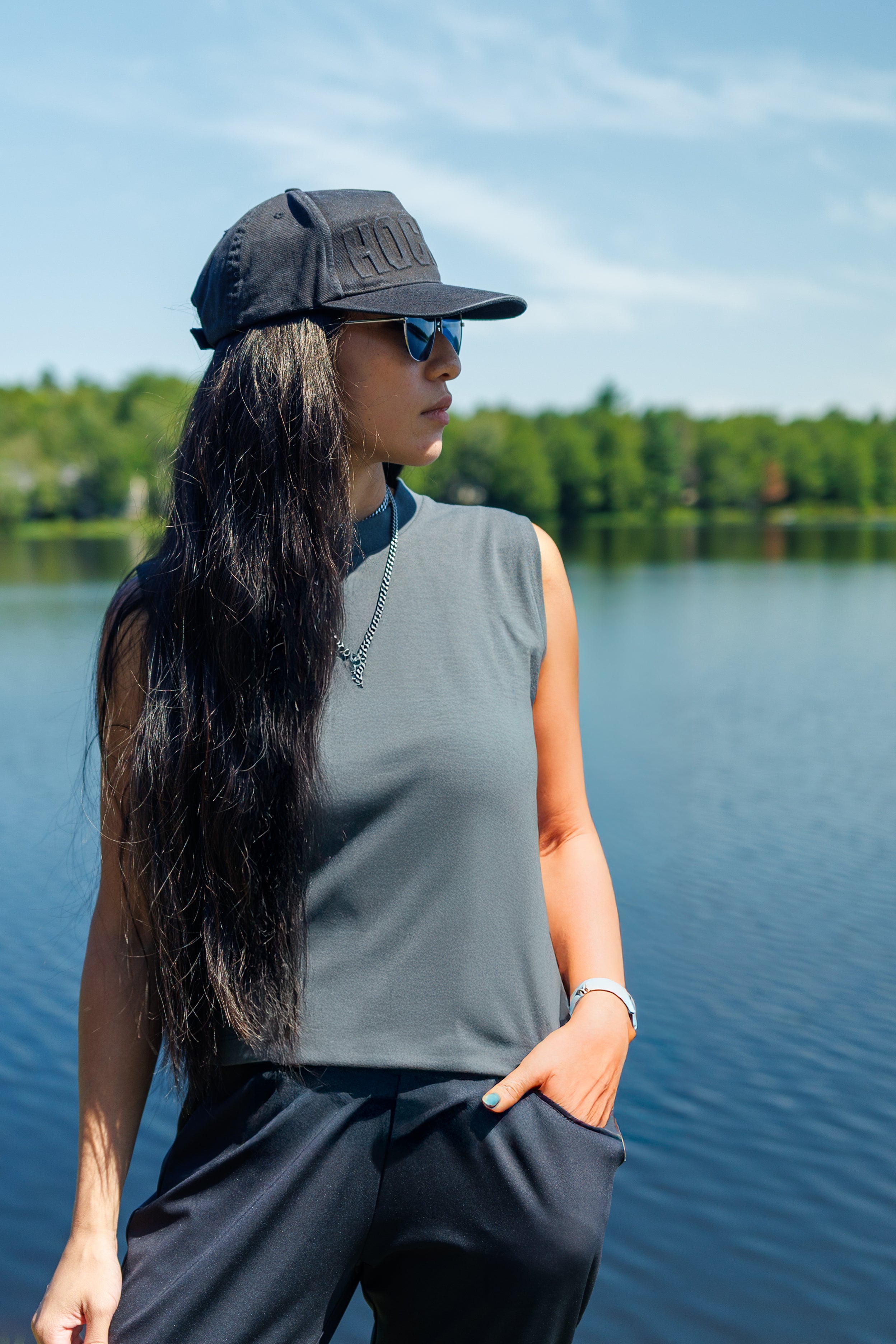 Maxi Tank Top - Gray