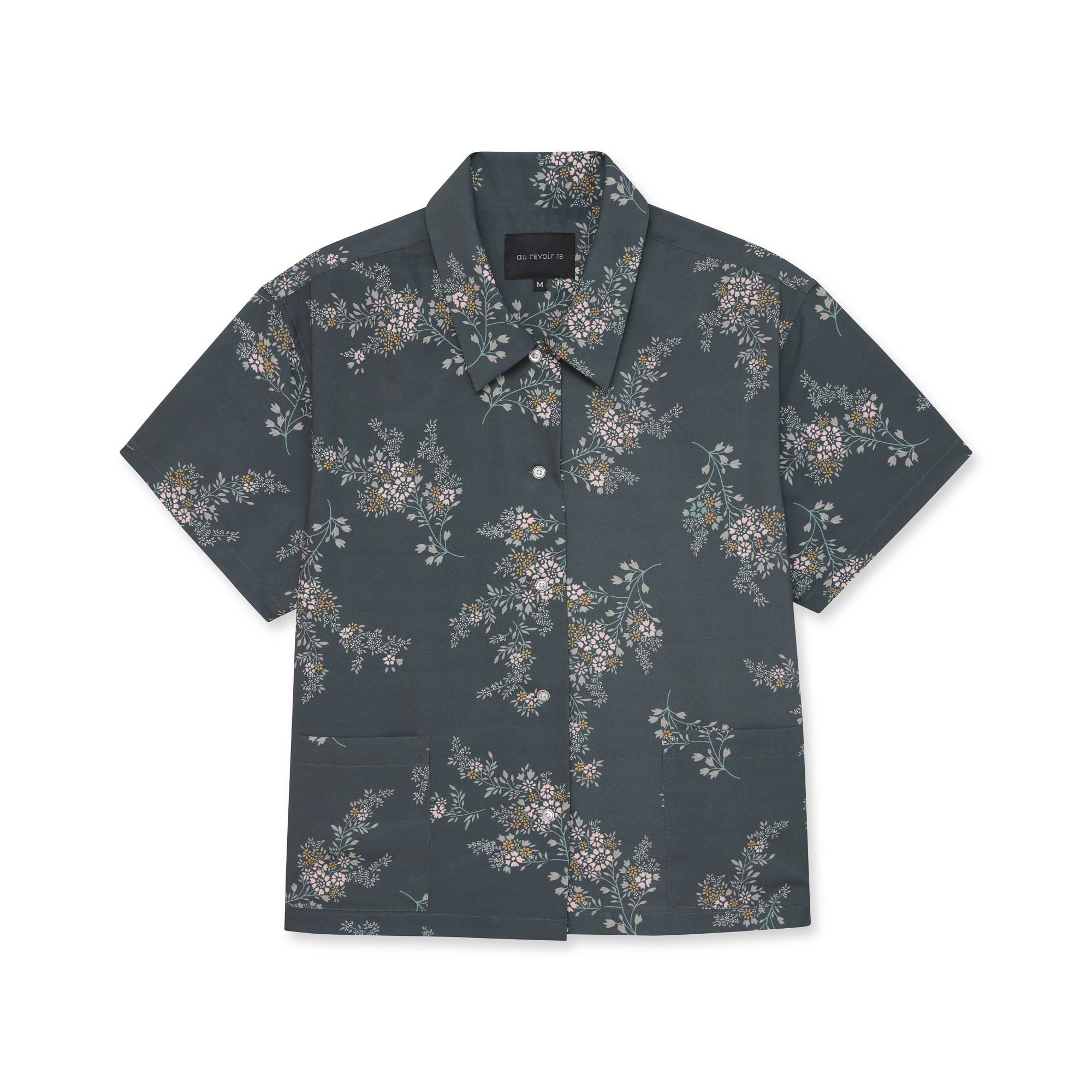 Floral patterned shirt on a white background