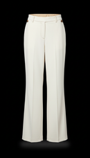 Ivory wide-leg trousers