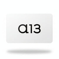 Black 'a13' logo on a white background