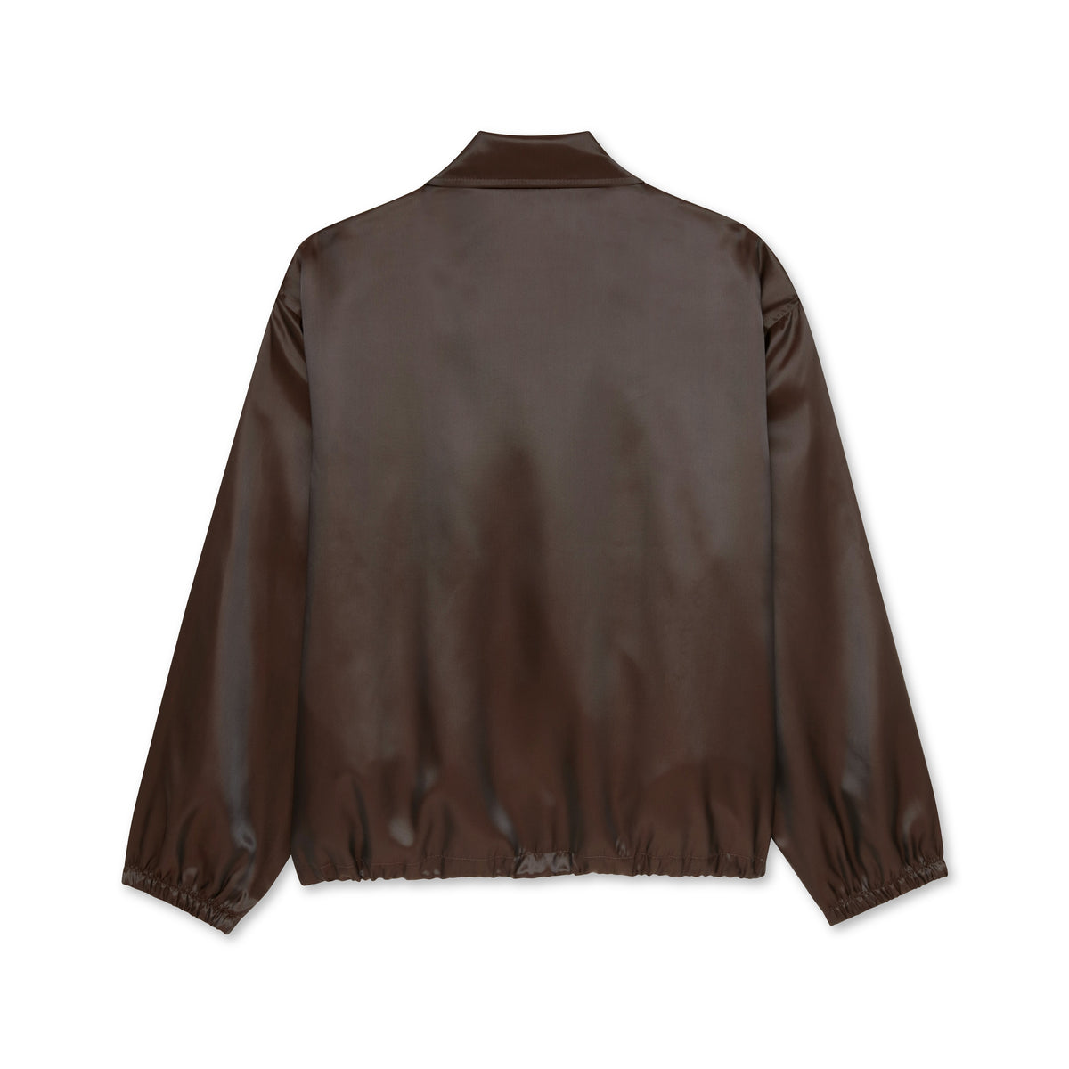Iridescent copper jacket displayed on a white background.