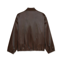 Iridescent copper jacket displayed on a white background.
