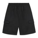 Black Bermuda shorts on a white background