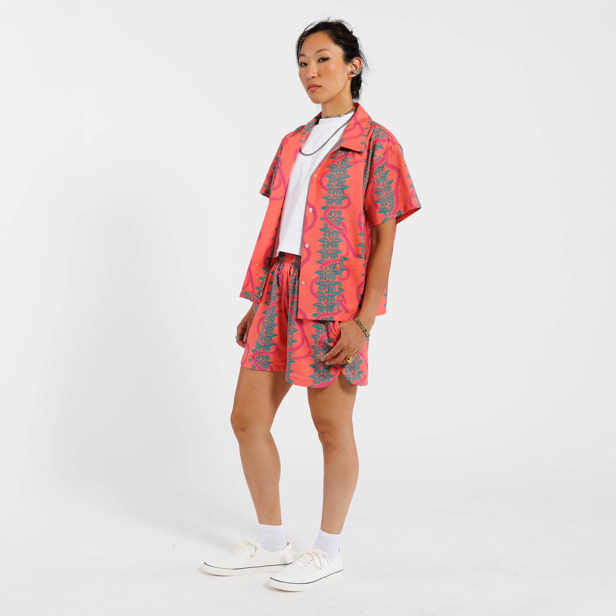 Stew 2.0 Camp Shirt - Pink Palm