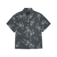 Floral patterned shirt on a white background
