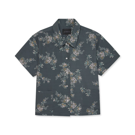 Floral patterned shirt on a white background