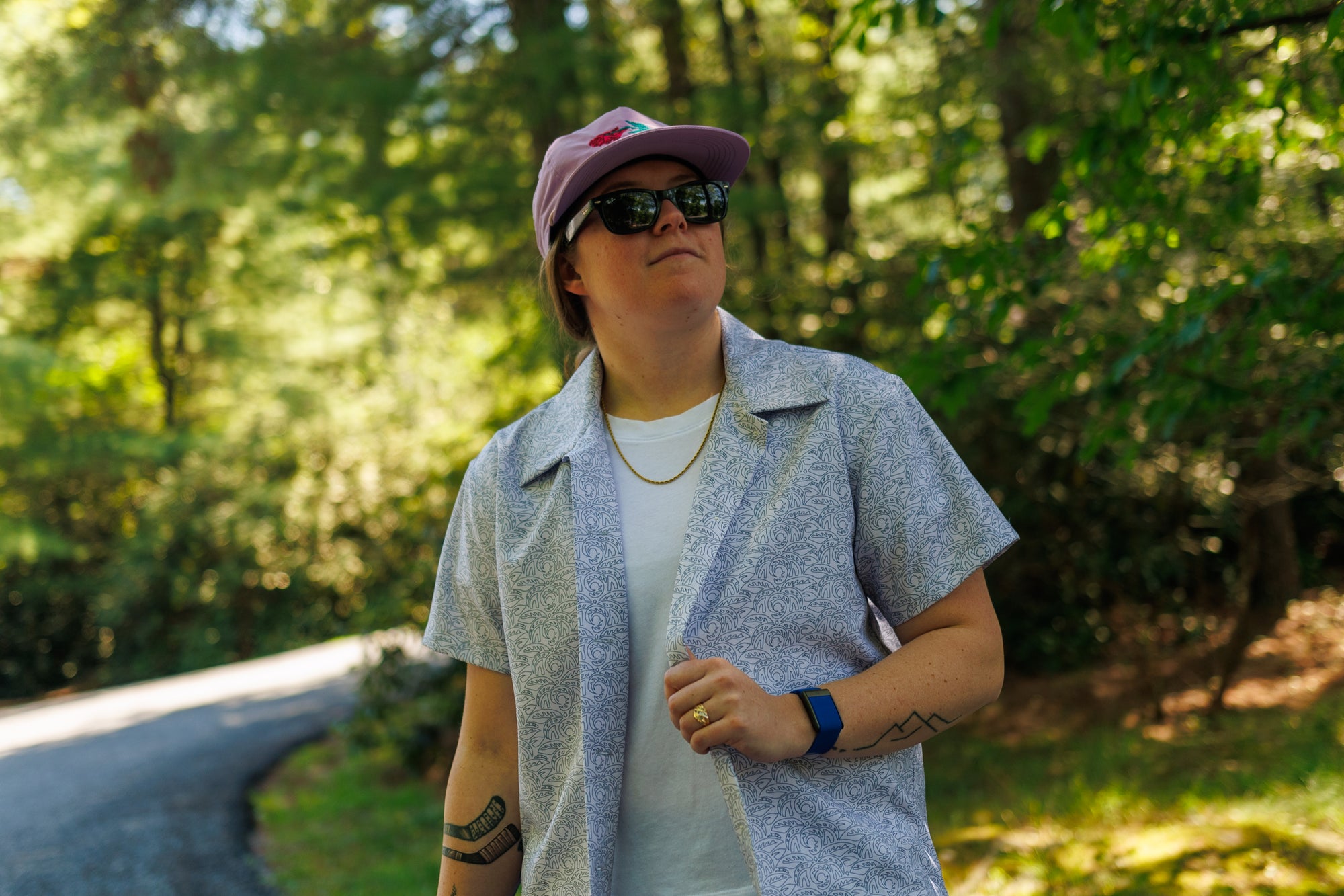 Stew 1.0 Camp Shirt - White Leaf
